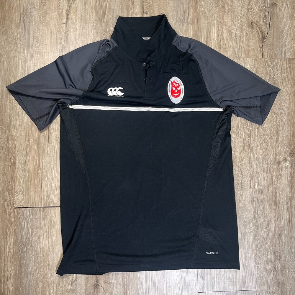 Canterbury Tempo Vapodri Polo Shirt Short Sleeve Size XL Rugby Wilson